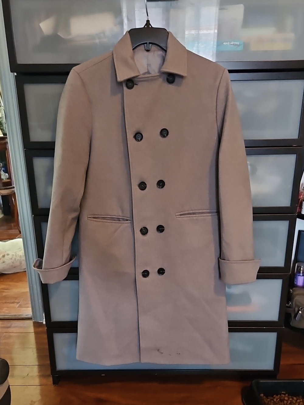 Boys Double Breasted Formal Winter  Coat Long Size Med/large